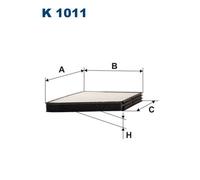 FILTRON K 1011 Filter, interior air for CHEVROLET,DAEWOO,FSO,ZAZ