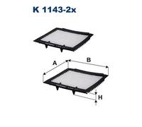 FILTRON K 1143-2x Pollen filter
