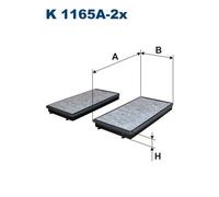 FILTRON K 1165A-2x Filter, interior air for ALPINA,BMW,ROLLS-ROYCE