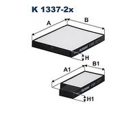 FILTRON K 1337-2x Pollen filter