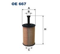 FILTRON OE 667 Oil filter