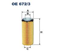 FILTRON OE 672/3 Oil Filter for BMW