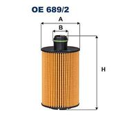 FILTRON OE 689/2 Oil Filter for CHRYSLER,JEEP,LANCIA,MASERATI,RAM