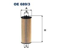 Oil filter FILTRON OE 689/3 for DODGE AVENGER 3.6 2012-2014