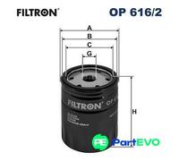 FILTRON OP 616/2 Oil filter