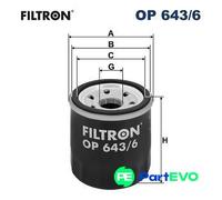 FILTRON OIL FILTER OP6436 FOR RENAULT DACIA