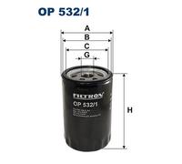 FILTRON OP 532/1 Oil Filter for CHRYSLER,FORD,FORD AFRICA,FORD AUSTRALIA