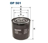 Filtron Oil Filter OP 561 - Spin-on - Fits VW, Porsche, Vauxhall, Transporter (T2)