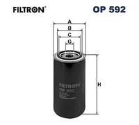 FILTRON OP 592 Oil filter