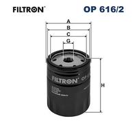 FILTRON OP 616/2 Oil filter