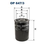 FILTRON OP 647/3 Filter, operating hydraulics for JOHN DEERE,ZETOR
