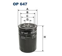 FILTRON OP 647 Oil filter