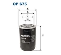 FILTRON OP 675 Oil Filter for MAZDA