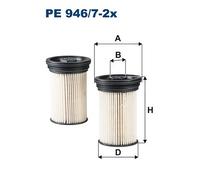 FUEL FILTER PE 946/7-2x FOR VAUXHALL CHEVROLET OPEL A22DMH/22DM 2.2L 4cyl ANTARA