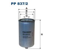 FILTRON PP 837/2 Fuel filter for ,MAN