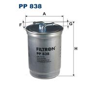 Filtron Fuel Filter PP 838 - Fits Ford, Honda, Land Rover, MG, Rover, SEAT, VW