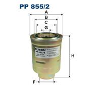 Fits FILTRON PP 855/2 Fuel Filter PP 855/2 Fuel filter fits: MAZDA 3, 5, 6, 6/K