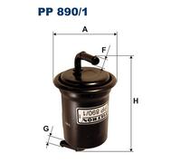 FILTRON PP 890/1 Fuel filter for MAZDA,PROTON