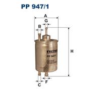 4x ✅Fits FILTRON PP 947/1 Fuel Filter PP 947/1 Fuel filter fits: MER ⭐UK Seller⭐