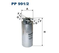 2x ✅Fits FILTRON PP 991/2 FUEL FILTER - DIESEL AUDI A6 II (4F/C6) ⭐UK Seller⭐