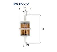 5x ✅Fits FILTRON PS 822/2 Fuel Filter PS 822/2 Fuel filter fits: FIA ⭐UK Seller⭐