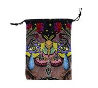 Filvczt Oracle Cards Bag, Tarot Card Pouch, Tarot Deck Storage Bag, Easy to Use, Long Lasting, 13x18cm for Playing Cards Rider