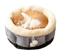 Filvczt Washable Cat Bed, Washable Calming Nest, Small Cat Bed Plush Cushion, for Puppy Small Dog Pet Indoor Living Room Balcony Home Decor Apartment Winter Cold Weather Christmas