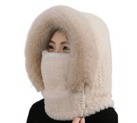 Filvczt Winter Russian Hat, with Adjustable Fit, 30x54-60cm, Women's Russian Hats, Windproof Trapper Bonnet, Windproof and Insulated, for Snow, Hiking, Running, Motorcycle, Outdoor, Driving