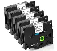 Fimax Tze-231 12mm Compatible with Brother P-Touch Label Printer Tape 12mm