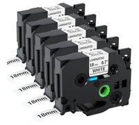 Fimax Tze-241 18mm Compatible with Brother Label Printer Tape 18mm Replacement for Brother P-Touch Label Maker Tape TZe241 TZ-241 for PT-E300 D450 PTD600 PT-P710BT PT-P700 PT-P750W, Black on White