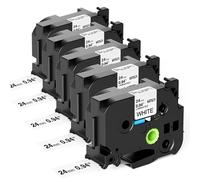 Fimax Tze-251 24mm Compatible with Brother Label Maker Laminated Tape 24mm Replacement for Brother P-Touch TZe251 TZ-251 for E550W PTD600 PTD400AD PT-P710BT PT-P700 PT-P750W E560BT, Black on White