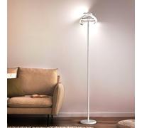 FIMEI Floor Lamp, Stepless Dimming & 3000K - 6000K Color Temperatures, Remote/Touch Independent Control, Eye-Protecting, Uplighter Floor Lamp for Living Room, Central Lamp Downward, White