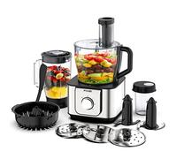 FIMEI Food Processor Multifunctional, 11 in 1 Food Processor, 1100W, 3 Speeds & Pulse Function, 3.2L Chopper, 1.5L Blender, Grinder, Citrus Juicer, Dough Kneader, Shredder, Reversible Slicing, HGM-406