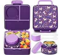 Fimibuke Bento Box for Kids Adults, BPA Free Toddler Lunch Box with Thermo
