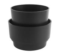 FiMix Flower Pot with Hidden Compartment, Secret Key Hider Safe, Black