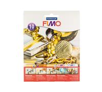 Fimo 14cmx14cm Gold Leaf Cover Sheets Pack Of 10 Foil Sheets Gilding Art