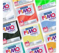 STAEDTLER 8010-601 FIMO Effect Oven-Hardening Polymer Modelling Clay - Neon Purple (57g)