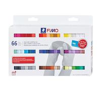 Staedtler Polymer Clay Fimo Professional Soft - 66 pcs pack, Assorted - 8023C661