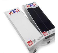 FIMO Soft 454g Polymer Modelling Clay - Oven Bake Clay - Black and White Set