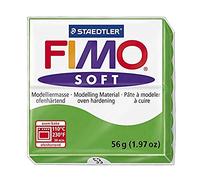 STAEDTLER 8020-53 FIMO Soft Oven-Hardening Polymer Modelling Clay - Tropical Green (1 x 57g Block)