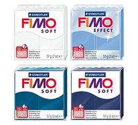 FIMO Soft & Effect Polymer Oven Modelling Clay - 57g - Set of 4 - The Snow & Ice Collection