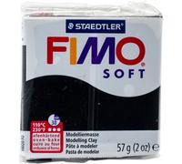 Fimo Soft Polymer Clay 2oz-Black EF8020-9US
