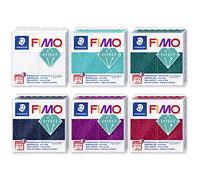 FIMO Soft Polymer Oven Bake Modelling Clay - 57g Blocks - Set of 6 - Galaxy Colours