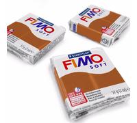 FIMO Soft Polymer Oven Modelling Clay - 57g - Set of 3 - Caramel