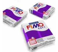 FIMO Soft Polymer Oven Modelling Clay - 57g - Set of 3 - Plum