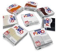 FIMO Soft Polymer Oven Modelling Clay - 57g - Set of 8 - Earth Tones