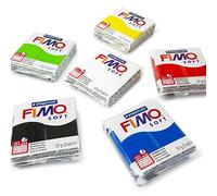 FIMO Soft Polymer Oven Modelling Clay - 57g - Starter Set of Beginner Colours x 6