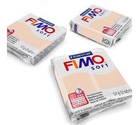 FIMO Soft Polymer Oven Modelling Clay - Most Popular Colours - 57g - Set of 3 - Flesh Light