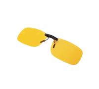 FIMOSON Clip On Night Driving Glasses - Polarized Anti Glare Night Vision Sunglasses for Wearing Over Prescription Glasses, 1 Pack