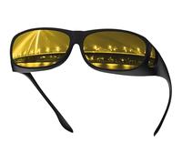 FIMOSON Night Driving Glasses Anti Glare Polarized Night Vision Yellow Tint Glare Reducing Fit Over Driving Sunglasses for Men and Women